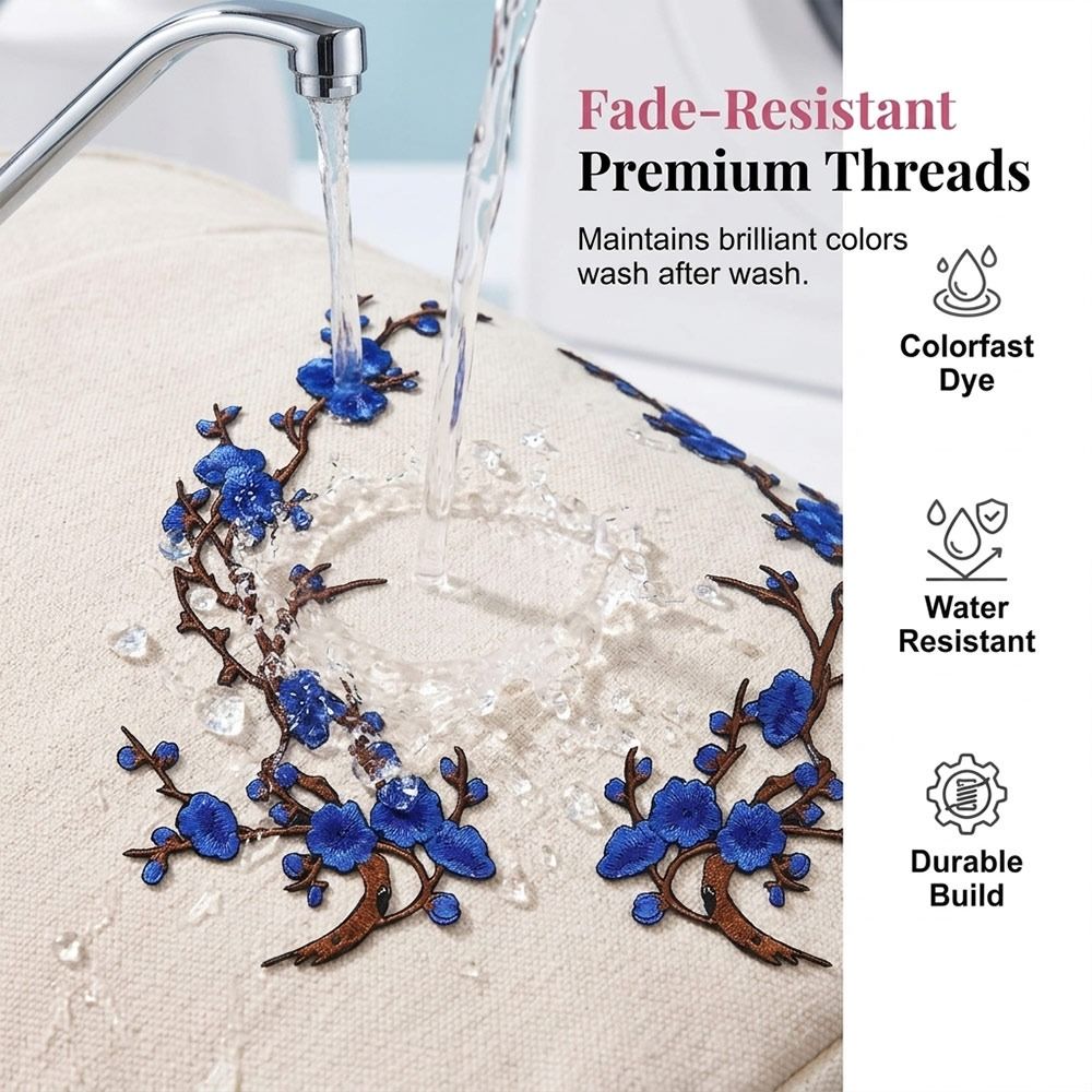 Applique Patch Flower - Kendin Yap Kiraz Çiçeği Ütüyle Yapışan