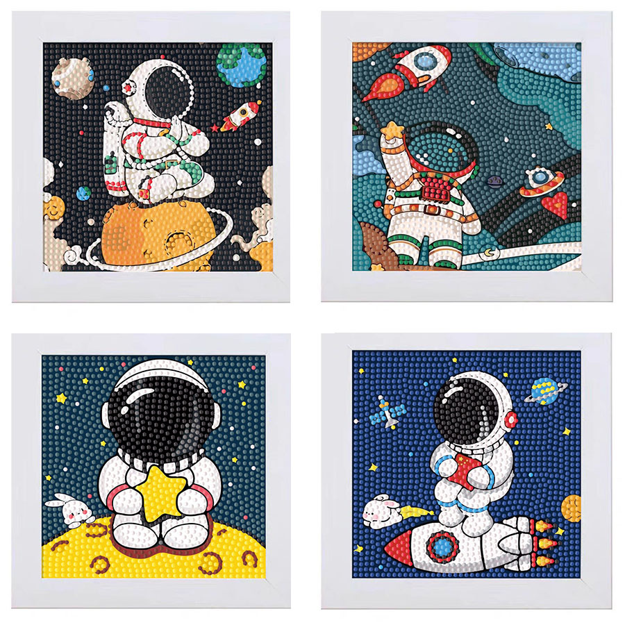 Embroidery Embellishments - Keeppley Astronot Kristal Elmas Dekoratif Boyama
