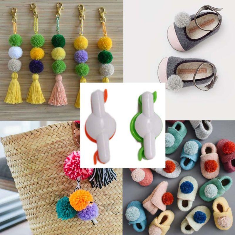 Pom Pom Maker Tool - D8KF 2 adet Ponpon Pom-Pom Makinesi