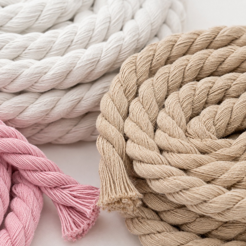 Cord Trim Twisted - 5M 5-20mm Pamuklu Bükümlü İp Ayakkabı