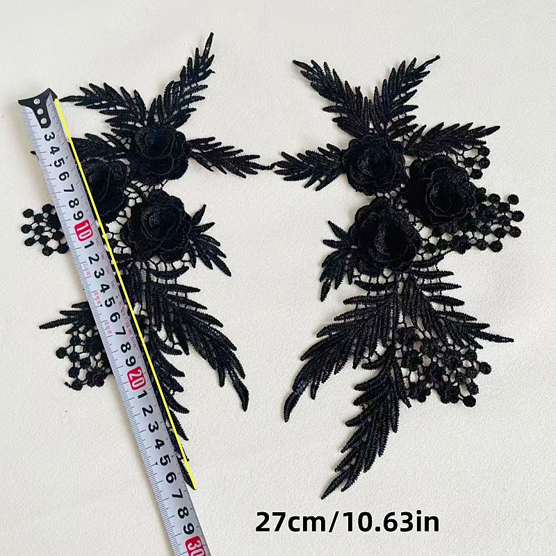 2 adet/1 çift nakış dikiş elbi - Applique Patch Flower incelemesi ve fiyatı