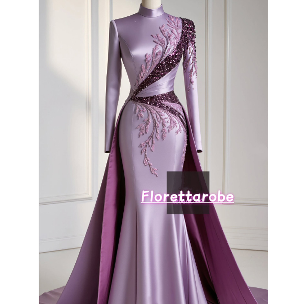 Florettarobe Zarif Mor Saten P - Applique Patch Flower incelemesi ve fiyatı