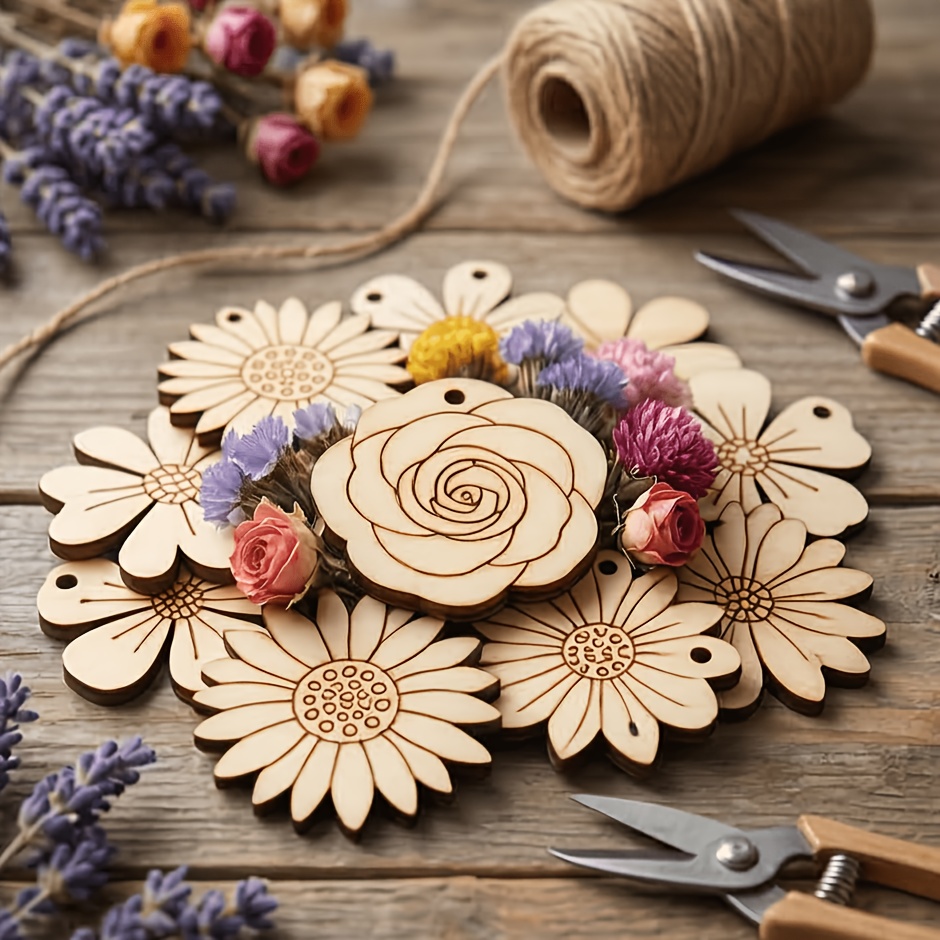 50 adet/takım 35mm Karışık Çiç - Easter Craft Embellishment Set incelemesi ve fiyatı