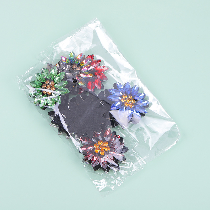 5 adet payetli kristal boncukl - Applique Patch Flower incelemesi ve fiyatı