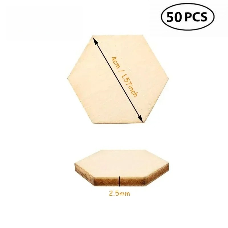 50 adet 4CM bitmemiş ahşap alt - Craft Embellishment incelemesi ve fiyatı