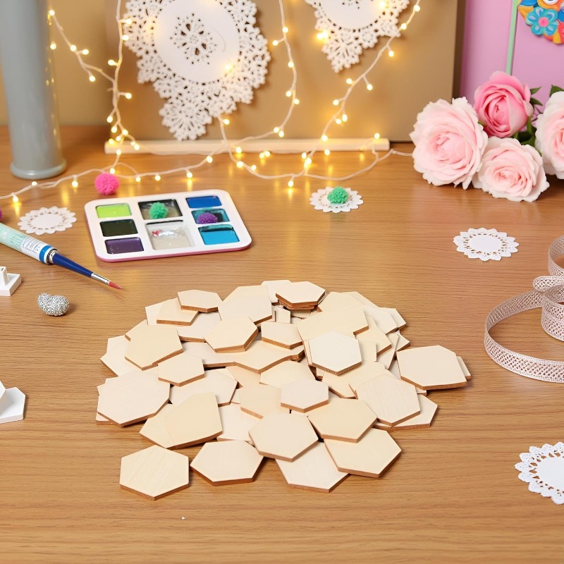 50 adet 4CM bitmemiş ahşap alt - Craft Embellishment incelemesi ve fiyatı