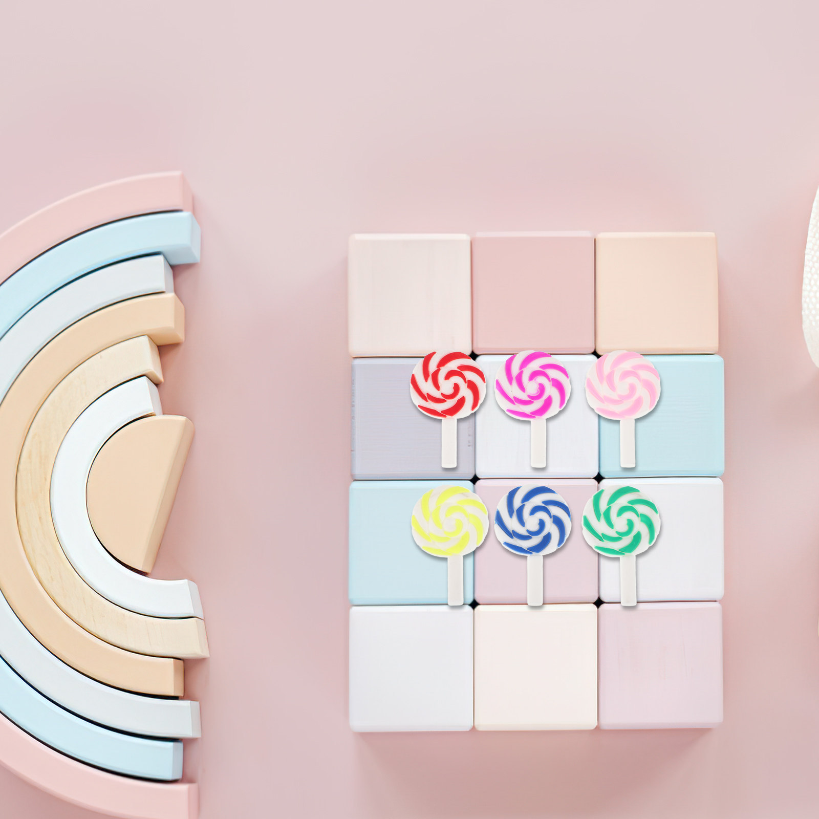36 adet canlı gökkuşağı lolipo - Craft Embellishment incelemesi ve fiyatı
