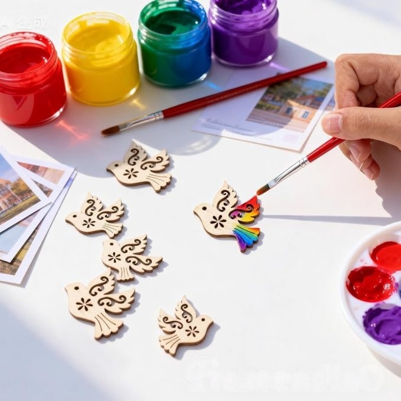 50 adet İşlenmemiş Ahşap Barış - Craft Embellishment incelemesi ve fiyatı