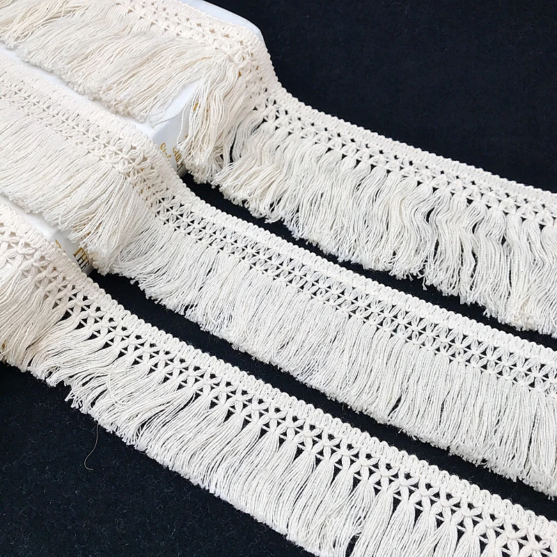 10Yard/Lot Bej 6CM/8CM Püskül  - Fringe Ribbon Sewing incelemesi ve fiyatı